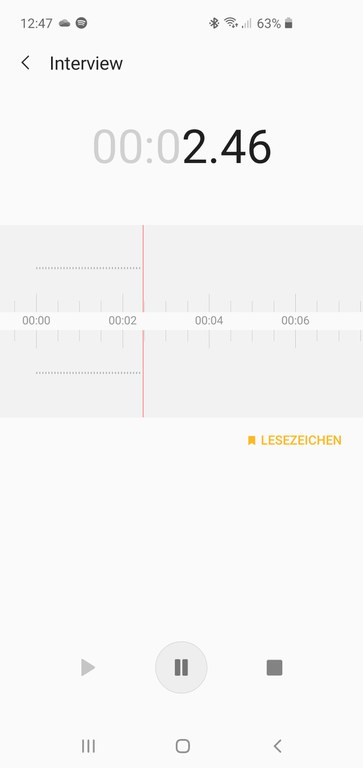 Aufnahmemodus der APP Aufnahmemodus der APP